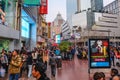 People walking in Nanjing Road Walking street in shang hai city china