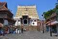 Trivandrum TiruvanantapuraÃ¡Â¹Â, state Kerala, India, March, 12, 2019. People walking near Shri Padmanabhaswamy temple, Trivandrum,