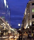 People walking in night