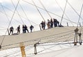 People Walking on the O2