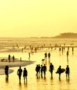 People walking on beach. Bali Royalty Free Stock Photo