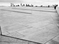 People walking on Oslo opera house rooftop, Norway Royalty Free Stock Photo