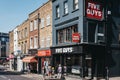People walking past Five Guys restaurant in Richmond, London, UK Royalty Free Stock Photo