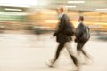 People walking past a office building Royalty Free Stock Photo