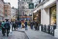 People walking past Petersham Nurseries in Covent Garden, London, UK Royalty Free Stock Photo