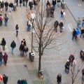 People walking in a pedestrian area Royalty Free Stock Photo