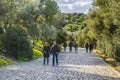 People Walking at Peripatos Street, Athens, Greece Royalty Free Stock Photo