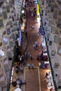 People walking on the Promenade of cruiseferry Silja Symphony Royalty Free Stock Photo