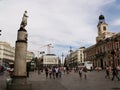 People walking in Puerta del Sol square. Madrid