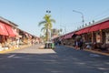 People walking in the Puerto de Frutos Market in El Tigre in the Province of Buenos Aires, Argentina in 2023 Royalty Free Stock Photo