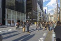 People walking and relaxing on Ginza street in Tokyo, Japan Royalty Free Stock Photo