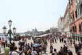 People walking on Riva degli Schiavoni