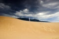 People walking in sand dunes Royalty Free Stock Photo