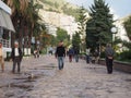 People walking in Saranda Royalty Free Stock Photo