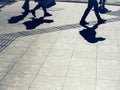 People walking on street Urban city lifestyle Background Royalty Free Stock Photo