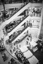 People walking and shopping in Central Pinklao Department Store at Borommaratchachonnani Road, Arun Amarin, Bangkok Noi District