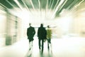People Walking in Shopping Centre, Motion Blur Royalty Free Stock Photo
