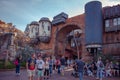 People walking in Star Wars Galaxys Edge at Hollywood Studios 42.