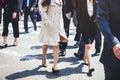 People walking on street Business Women city lifestyle Royalty Free Stock Photo