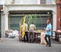 People walking on the street in Melaka, Malaysia Royalty Free Stock Photo