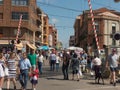 PEOPLE WALKING ON A STREET