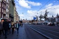 People walking on the streets of Amsterdam