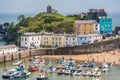 Colorful homes in a beautiful little Tenby town