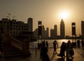 People walking the streets of dubai