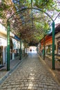 People walking in streets of Komotini city, a typical winter morning, Greece