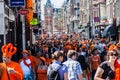 People walking in the streets - Koninginnedag 2012