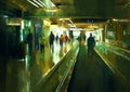 People walking in the terminal