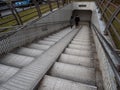 People walking in tunnel in underpass Royalty Free Stock Photo