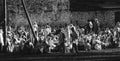 People watch the ceremony of the holy ark