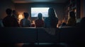 People watch TV shows Royalty Free Stock Photo