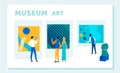 People Watching Creative Museum Art, Artworks Royalty Free Stock Photo