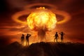 Apocalyptic Nuclear Bomb Royalty Free Stock Photo