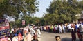 People watching Nagar kirtan during gurpurab