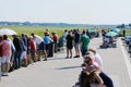 People watching planes at Polderbaan, Amsterdam Airport