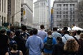 People Watching for Trump Outside the Courthouse during the Trump Indictment in New York City