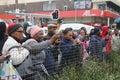 People watching a youth day march in South Africa