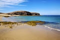 People water in lanzarote spain pond rock musk and summer Royalty Free Stock Photo