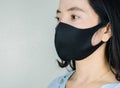 People wearing Mask fabric for prevent disease and viruses