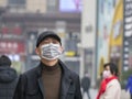 People wearing masks in Shanghai