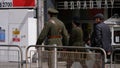 People wearing period uniforms of the Irish Republican rebels in Dublin 2016