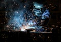 People welding industry Royalty Free Stock Photo