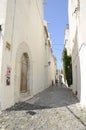 White stone street in Cadaques