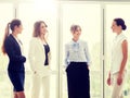 Business women meeting at office and talking Royalty Free Stock Photo