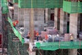 People working on Construction Site at Bangkok Thailand Royalty Free Stock Photo