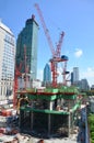 People working on Construction Site at Bangkok Thailand Royalty Free Stock Photo