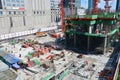 People working on Construction Site at Bangkok Thailand Royalty Free Stock Photo